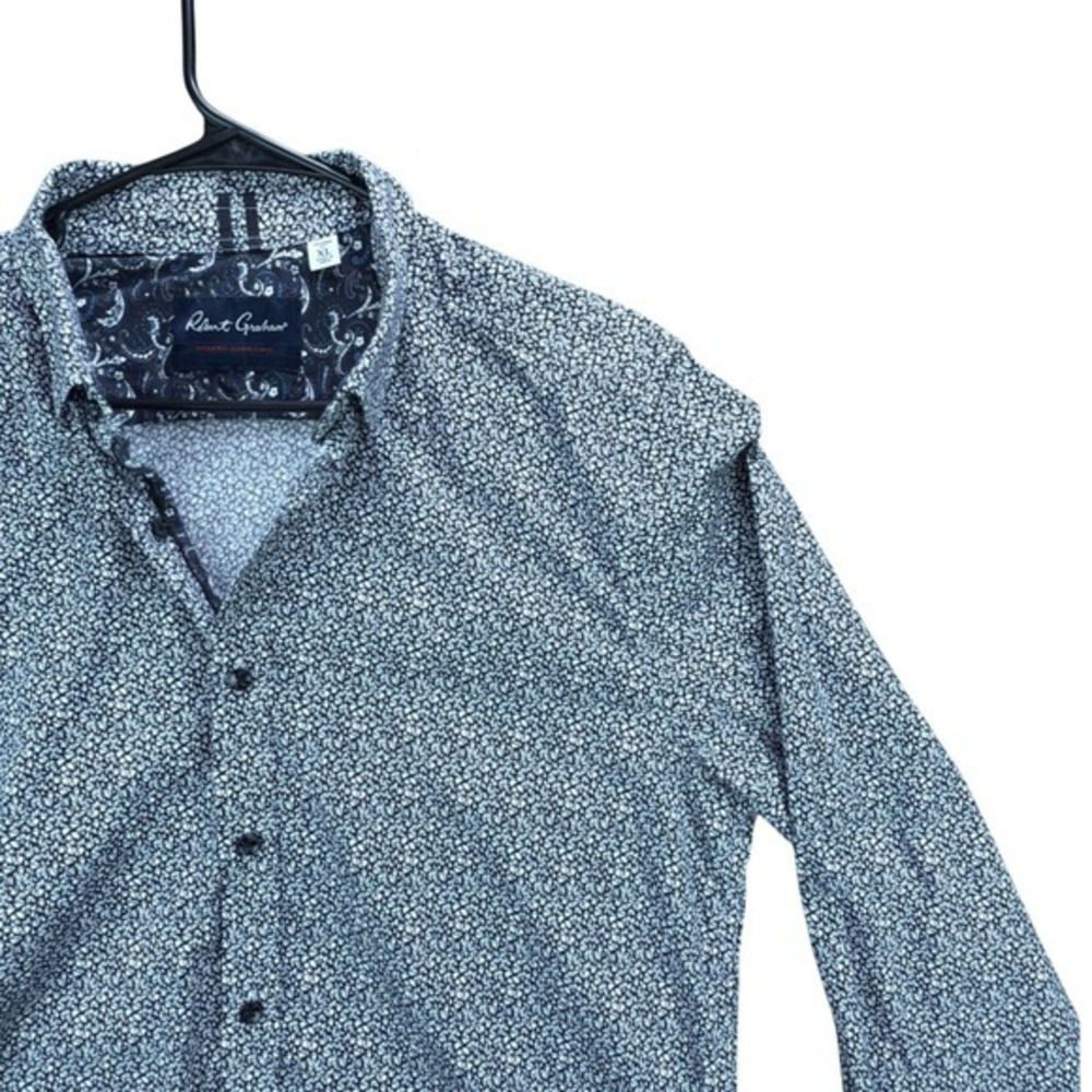 Robert Graham Modern Americana Mens XL Geometric Print Long Sleeve Shirt‎